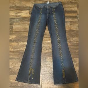 Y2K Braided Flare Jeans